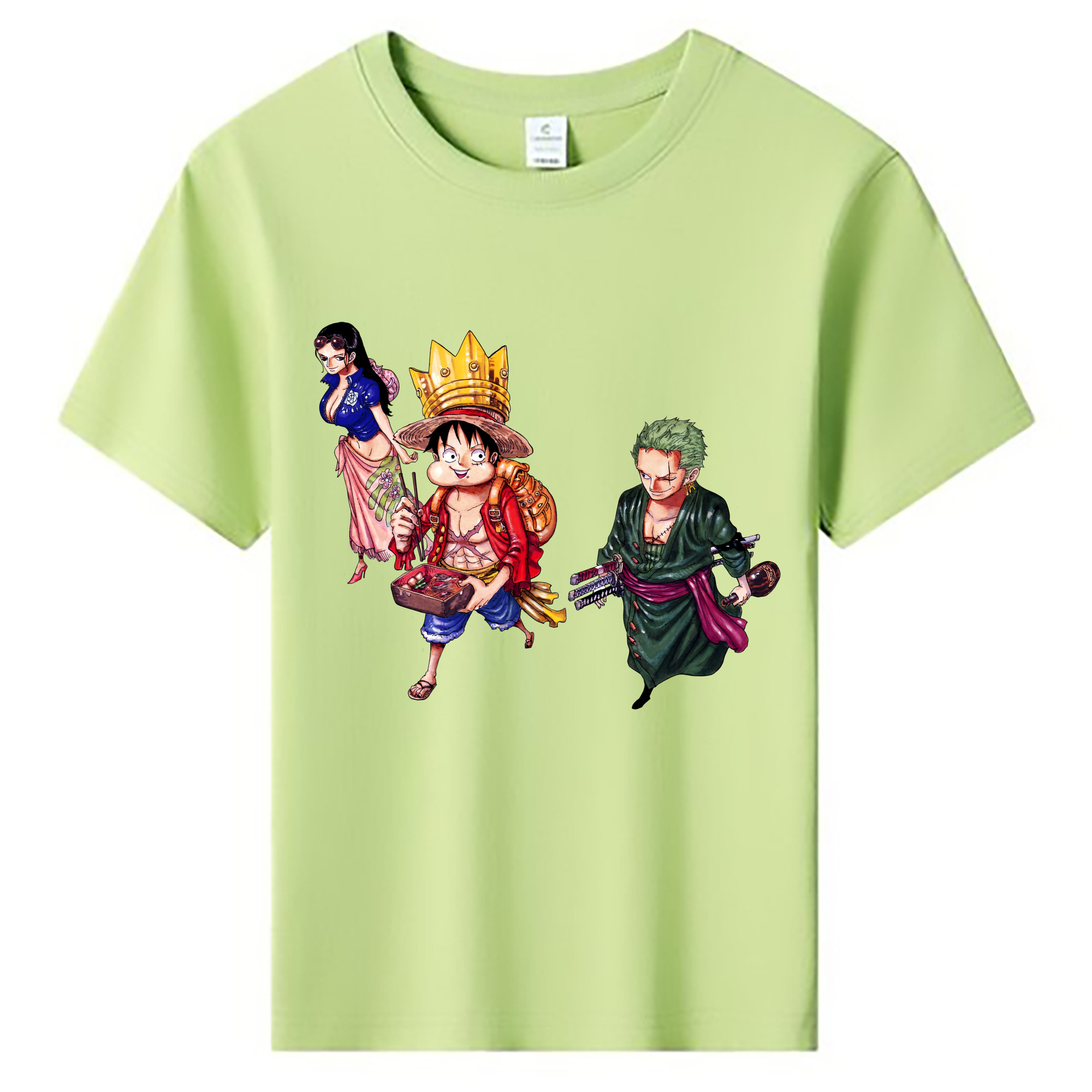 ワンピース モンキー・D・ルフィ ONE PIECE Monkey D. Luffy 綿100％キッズTシャツ（フロントプリント）